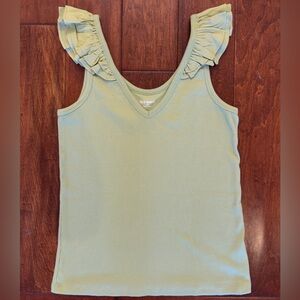 NWOT Old Navy L Tall Ruffle Tank